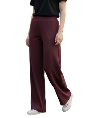 Haver & Blair Wide-Leg Pull-On Pants in Chocolate Brown Medium